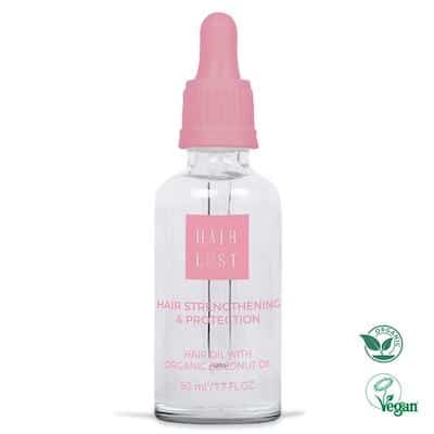 #3 HairLust Hair Strengthening & Protection Hair Oil - Bedste økologiske, plejende hårolie
