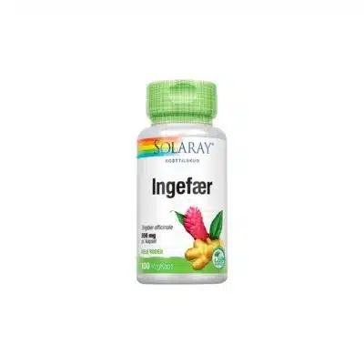 Solaray Ingefær 550 mg (100 Kapsler)