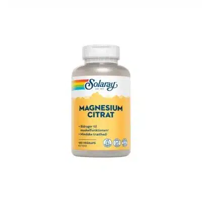 Solaray Magnesium Citrat 250 mg (180 kapsler)